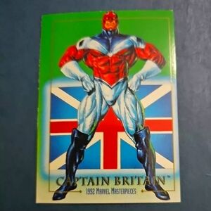 A pair of 1992 Marvel masterpieces,  Captain Britain 🇬🇧 and Captain America